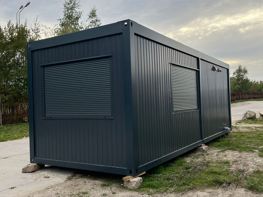 Contenedor Vivienda Premium 8,00 × 2,90 m – Con Cocina, Baño y Ducha