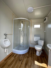 Contenedor Sanitario Doble 4,00 × 2,00 m – Con Ducha y Depósito