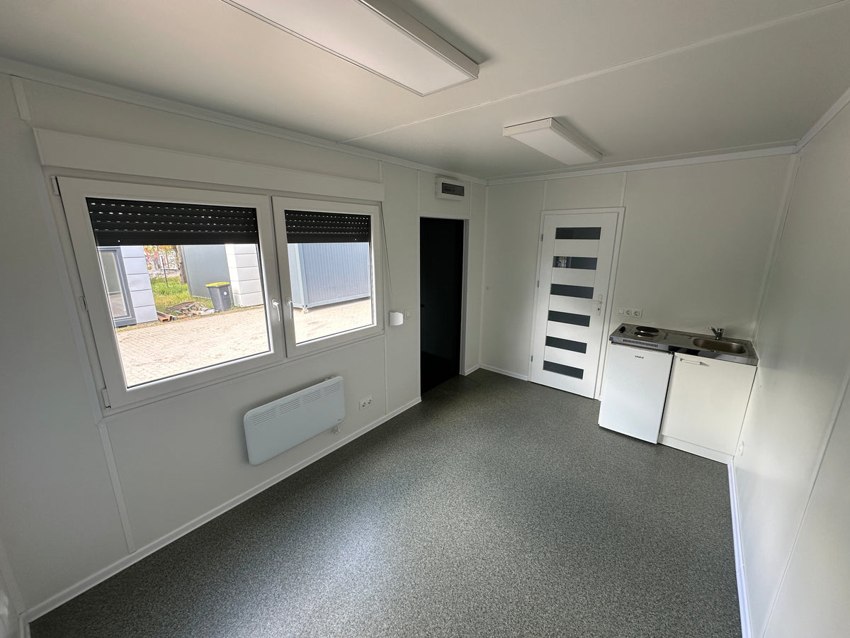 Contenedor Vivienda 6,00 × 3,00 m – Con Cocina, Baño y Ducha