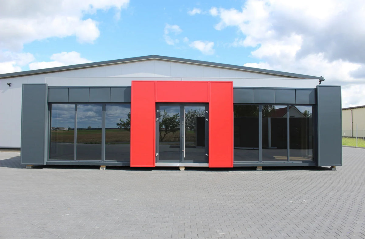 Contenedor Oficina 12,00 × 6,00 m – Modelo Lisboa