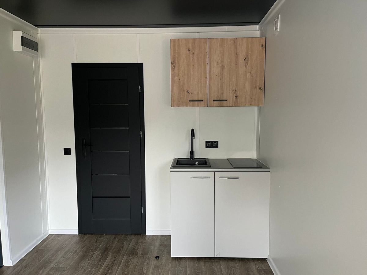 Contenedor Vivienda Premium 8,00 × 2,90 m – Con Cocina, Baño y Ducha