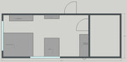 Contenedor Vivienda Premium 8,00 × 2,90 m – Con Cocina, Baño y Ducha