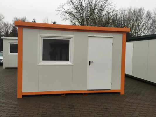 Nuevo Contenedor Oficina 4×2,4 m – Caseta de Seguridad / Control de Acceso 9,6 m²